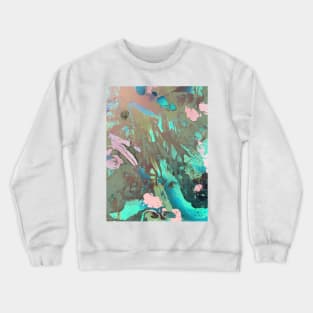 Carribean psychedelic marble ink Crewneck Sweatshirt